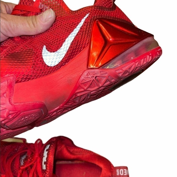 Nike Lebron 12 Low EP University Red Low-top 2015 - Picture 10 of 12